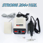 65W STRONG 204 90 Hambaravi Manik&uuml;&uuml;ri Masin STRONG 102L Poleerimiseks Ehteid K&auml;epide Elektriline K&uuml;&uuml;nepuur Kullassepp Graveerija Lihvimisseade gray