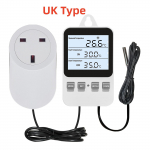 Ketotek Digitaalne termostaadi ajastus Temperatuurikontrolleri pistikupesa Termostaat V&auml;ljalaskeava K&uuml;te Jahutus EU/UK/US Pistik taustvalgustusega