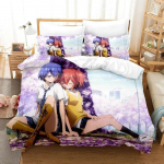 Kuradi m&otilde;istatuslugu Voodipesukomplekt &Uuml;heinimese Twin T&auml;iskasvanu Queen King Suuruses Voodikomplekt T&auml;iskasvanu Laste Magamistoa Tekikoti Komplektid Anime Voodilina Komplekt EU Single 135x200cm