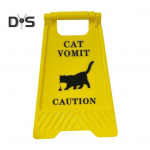 4-tolline musta kassi oksendamise silueti hoiatusm&auml;rk kassi oksendamise hoiatusm&auml;rk kassiomanike kodu v&otilde;i lemmikloomade aladele 4pcs