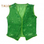 Iirimaa St. Patricks Day Vest Litritega vest V kaelus Varrukateta Unisex Party Holiday Performance Festival Kandke Sobivad s&auml;rgid T-s&auml;rgid Vest roheline