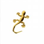 Auto 3D Kleebis Teemant Gekko Japonicus Auto Mootorratta Embleem M&auml;rk Auto Metallist Kleebised Auto Akna Kleebis Dekoratsioon Aksessuaaride jaoks kuld
