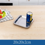 Roostevabast terasest ruudukujuline toidu hoiualus Auruvorsti madala plaadiga leivak&uuml;psetuspannid K&ouml;&ouml;gitarvikud