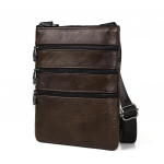 Meeste uus moodne nahast kott &Otilde;lakott vabaaja &otilde;lakott must