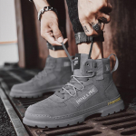 Moodsad Retro meeste t&ouml;&ouml;- ja turvajalatsid Uued meeste k&otilde;rged kauboi poolsaapad &otilde;ues Mugavad kulumiskindlad tossud Hombre 39 hall v&auml;rv