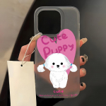 Mobiiltelefoni&uuml;mbrised iPhone 11 13 15 Pro Max 12 14 Pro Max &uuml;mbrisele iPhone 16 15 Plus 13 Pro 12 j&auml;&auml;tunud tekstuuriga maalitud koomiksililled iPhone 11 valge