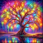 T&auml;ielik teemantmaalipuu, uued 2024. aasta teemantmosaiigid, rhinestone'i piltide k&auml;sit&ouml;&ouml;komplekt Full Round 30x30CM