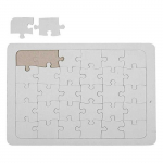 3 puzzles &agrave; d&eacute;corer blancs 30 pi&egrave;ces 15 x 21 cm