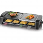 Appareil &agrave; raclette SEVERIN - RG9645 - Jusqu'&agrave; 8 personnes - Plaques de cuisson combin&eacute;es - 1400W must