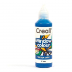 Peinture repositionnable pour vitres Creall Glass 80 ml - bleu fonc&eacute;