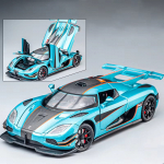 1:24 Koenigsegg ONE 1 sulamist automudel Survevalu metallist sportauto mudeli simulatsioon Heli ja valguse tagasit&otilde;mbamine kollektsioon Laste m&auml;nguasi poisile kingitus