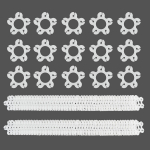 Vastupidav &otilde;hupalliklambrikaare aluse hoidiku klamber peokaunistuseks, pulmade s&uuml;nnip&auml;evaks, &otilde;hupalliklambrikaare aluse hoidiku klamber 50 pieces