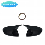 For Mazda 2 Mazda 3 1.6 Side Rearview Mirror Cover Wing Mirror Cap With the painted color Bright black