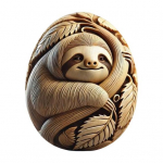 Loomade lihav&otilde;ttep&uuml;hade nikerdamine k&auml;sit&ouml;&ouml;muna puidust &ouml;&ouml;kull orav ahv loomad nikerdatud munad