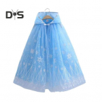 Printsessi mantli kost&uuml;&uuml;m lastele kapuutsiga keep Kleit Sinine v&otilde;rk Kaunistus peod Cosplay s&uuml;ndmused Fantaasia Rollim&auml;ngu komplekt sinine