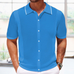 Uus meeste polos&auml;rk puhtast puuvillast langetatud &otilde;lgadega, kvaliteetne ja lai l&otilde;ige, sobib nii treeninguks kui ka igap&auml;evaseks treenimiseks, l&uuml;hikeste varrukatega, vabaajar&otilde;ivasteks. M sinine