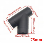 42mm/60mm/75mm/90mm &Otilde;hutusavad Voolik T Y L K&uuml;ljetoru Webasto Diisel-Parkimisk&uuml;ttekeha V&auml;ljalaske Heitgaasiliitmik &Uuml;hendusmuhv 75mm Type F