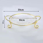Puuviljavaagen Mitmeotstarbelised Dekoratiivsed Erip&auml;rased Taldrikud K&ouml;&ouml;gi Alus K&uuml;psise Magustoidutaldrikud Rootsilaua Leti S&uuml;nnip&auml;evapidude jaoks