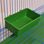 Multifunktsionaalne Creative Green Food Tray Parrot Bathb Animal Cage Du&scaron;ikast