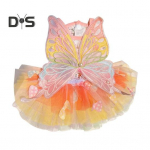 Koeraplutu Liblikad Printsessi stiilis V&auml;rvilised tiivad Kohev t&uuml;llseelik V&auml;rvikas Pitskangas Lemmikkoera kleit S