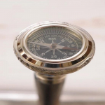 93.98 cm Compass and Walking Stick Gift for Grandfather Father Wooden Cane