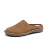 Naiste sussid v&auml;ljas lehmanahast kott pea lahedad sussid pehme p&otilde;hi pehme pealispind nahast poolikud sussid mugavad naiste kingad 37 khaki