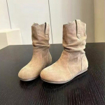 Madalad naiste saapad Elegantsed naiste kingad Saapahunnik naistele Madalad Retro Naiste L&uuml;hikesed Saapad Retro Disainer Nahast Kauboisaapad 35