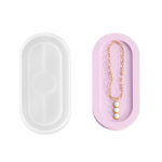 Ovaalne aluse vorm Epoks&uuml;vaigu vorm DIY taldrik tassimatt Silikoonvorm DIY k&auml;sit&ouml;&ouml; Ehtehoidja Korraldaja Vormid S