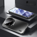 Metallist Objektiiviga Kaamera Kaitse Stend Hoidik Telefoni&uuml;mbris Xiaomi 15 14 Ultra 15 14 13 Pro jaoks P&otilde;rutuskindel Matt Tugijalg Tagakaas for Xiaomi 15 Ultra must