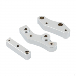 1620-2432 Floorboard Relocators Easily Install Easy to Use Sturdy Aluminum Alloy Motorcycle Parts black
