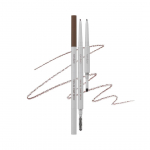 rom&nd Han All Sharp Brow W2. Mild Woody 0.24 g - kredka do brwi z cieniem, ciepły mleczny brąz