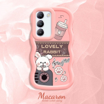 V&auml;rvitud muster Big Wave Edge pehme silikoon materjal Macaron telefoni &uuml;mbris p&otilde;rutuskindel kaitsev kummist korpus OnePlus Vivo Motorola Moto jaoks OnePlus Nord N20 5G must