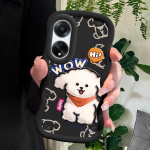 V&auml;rvitud muster Big Wave Edge pehme silikoon materjal Macaron telefoni &uuml;mbris p&otilde;rutuskindel kaitsev kummist &uuml;mbris OPPO Reno Realme jaoks OPPO Reno6 must