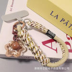 Mobiiltelefoni kaelapael, Randmepael, Ins stiilis, Kahest n&ouml;&ouml;rist punutud, Tugev ja vastupidav, V&auml;liharrastuste matkamise k&auml;epael, Meeste ja naiste kadumisvastane Pack of 1 pruun