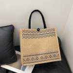 Suure mahutavusega avatud Girly Fashion &uuml;he &otilde;laga ostukott Naiste linasest linnak&auml;ekott khaki