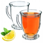 KADAX Teeklaasid Kohviklaasid 460ml Tassid K&auml;epidemega Klaaside komplekt 2 tk 2x