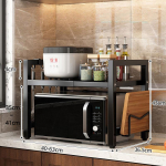 Sisset&otilde;mmatav k&ouml;&ouml;giriiul Mikrolaineahju riiul Multifunktsionaalne k&ouml;&ouml;giriiul lauan&otilde;ude riiulihoidik