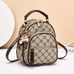 Kott naiste kott uus internetikuulsus superpopulaarne lilleline v&auml;ike seljakott crossbody &otilde;lakott kahekordse kasutusega kott naised white