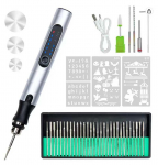 Juhtmevaba elektriline graveerimispulk 3 reguleeritava kiirusega ehete, puidu, metalli, klaasi, kivi jaoks h&otilde;be