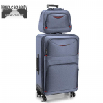 Suure mahutavusega Oxfordi riidest k&auml;rukohver universaalsete rataste ja paroolilukuga meestele ja naistele 28-inch [Extra Large, Caution, Can Pack Quilt]