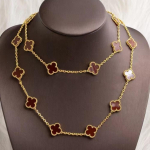 &Otilde;nnelik neljaleheline ristikhein kaelakee kampsunikett naiste mood mitmek&uuml;lgne pikk rangluukett kahepoolne kesta ehted 15MM-90CM-large