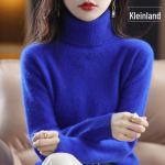 2024 S&uuml;gis/Talv Naiste K&otilde;rge Kaelusega Minki Ka&scaron;miir Kampsun - Vaba L&otilde;ikega, Paks Koepind, Aluskiht M