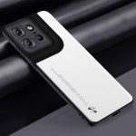 Luksuslik PU nahast &uuml;mbris Motorola Edge 50 Neo Edge50 Neo tagakaane silikoonist kaitsega telefoni&uuml;mbris Motorola Moto S50 5G jaoks Moto Edge 50 Neo valge