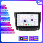 Hizpo 4G Intelligentsne Autoraadio 2Din Android 14 Autoraadio Lexus IS250 IS300 IS200 IS220 IS350 jaoks Multimeedia Video M&auml;ngija Navigatsiooni GPS Peaseade S6 8Core 6G 64G