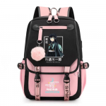 Uus Mood Tokitou Muichirou Seljakott V&auml;ljas T&auml;nav Lahe Anime Seljakott Tokitou Muichirou USB Seljakott Koolikotid roosa