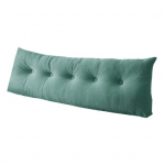 Voodipeatsipadi Kiilpadi Voodipeats Kolmnurkne Voodipeatsipadi Ergonoomiline Seljatugi Silindriline Padi K&uuml;lgtaskuga &Uuml;hiselamuvoodi Diivani jaoks 120cm roheline