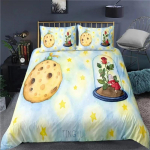 Anime V&auml;ike prints Le Petit Prince Voodipesukomplekt Poistele T&uuml;drukutele Twin Queen Suurus Tekikate Padjap&uuml;&uuml;r Voodi Lastele T&auml;iskasvanutele 70x133cm 2pcs