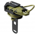 Tanax MF-4757 Mootorratta Vargusvastane Kiivri Trosslukk, Sirge, Oliivroheline 3-kohaline Kombinatsioonlukk, 23,6 tolli (600 mm) roheline