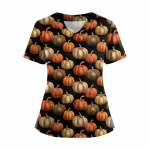 Naiste l&uuml;hikeste varrukatega &uuml;hev&auml;rviline V-kaelusega n&ouml;&ouml;bitav k&uuml;lgpiluga topp T-s&auml;rk XXXXL safran