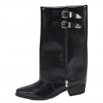 Punk Naiste Gladiaator K&otilde;rged Saapad Mood Talv Uus Terava Ninaga 2025 Trend Naiste Kingad Keskmise S&auml;&auml;rega Paksu Kontsaga Disainer Mootorrattasaapad 43 punane